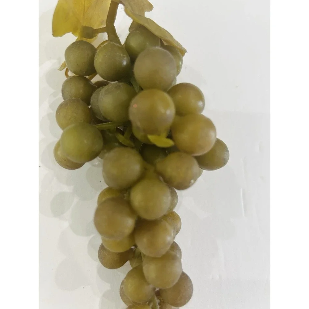 Lot Of 3 Vintage Faux Grapes‎ Realistic Decorative Fruit Rubber Plastic Decor